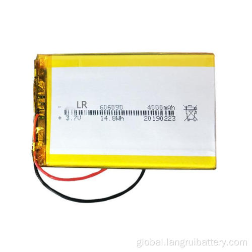 3.7 V Li Polymer Battery Custom 606090 4000mah 5500mah 3.7v Lithium Polymer Battery Lithium Ion Cells Rechargeable Batteries Lipo Batteries Factory